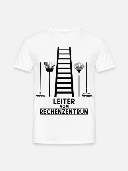 LEITER VOM RECHENZENTRUM - Männer T-Shirt - Weiß