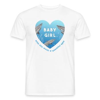 baby girl - Männer T-Shirt - Weiß - Vorne - AI Model Male 178 dark (178cm)