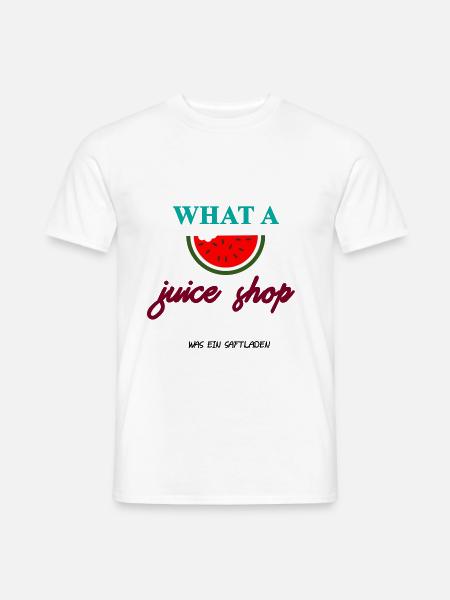Was ein Saftladen | denglisch | What a juice shop - Männer T-Shirt - Weiß