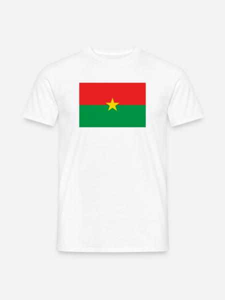 Burkina pectorisch - Männer T-Shirt - Weiß