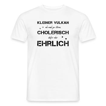 cholerisch ehrlich Choleriker - Männer T-Shirt - Weiß - Vorne - AI Model Male 178 dark (178cm)