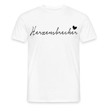 Herzensbrecher - Männer T-Shirt - Weiß - Vorne - AI Model Male 178 dark (178cm)