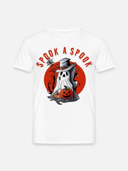 Erschrecke einen Spuk! - Männer T-Shirt - Weiß