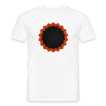Fahrrad Flicken rund - Männer T-Shirt - Weiß - Vorne - AI Model Male 178 dark (178cm)