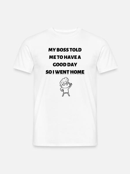 Feierabend - Männer T-Shirt - Weiß