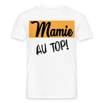 granny - Men's T-Shirt - white - Front - AI Model Male 178 dark (178cm)