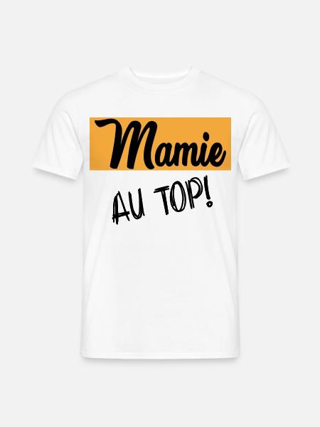MAMIE - T-shirt homme - blanc