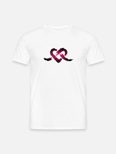 Herz Knoten - Männer T-Shirt - Weiß