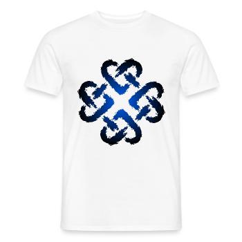 Keltische Knoten Herz Unendlichkeit Endlos - Männer T-Shirt - Weiß - Vorne - AI Model Male 178 dark (178cm)