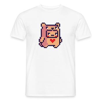 Pixel - Men's T-Shirt - white - Front - AI Model Male 178 dark (178cm)