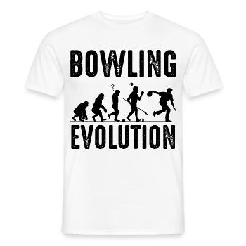 Bowling - T-shirt homme - blanc - Devant - AI Model Male 178 dark (178cm)