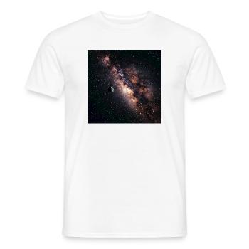 Galaxie Nebulae T-Shirt - Männer T-Shirt - Weiß - Vorne - AI Model Male 178 dark (178cm)