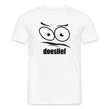 doeslief flehende Augen mit Fragezeichen-Blick - Männer T-Shirt - Weiß - Vorne - AI Model Male 178 dark (178cm)