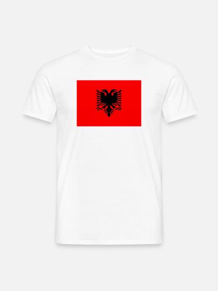 Albanien - Männer T-Shirt - Weiß
