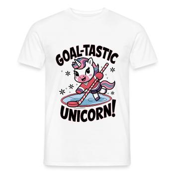 Licorne but-tastique ! - T-shirt homme - blanc - Devant - AI Model Male 178 dark (178cm)