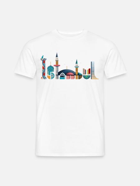 Istanbul - Männer T-Shirt - Weiß