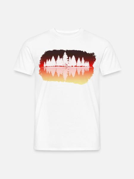 Wald - Forest - Männer T-Shirt - Weiß