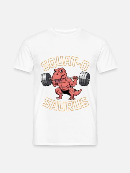Squat-O Saurus - Men's T-Shirt - white