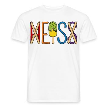 Eis - heiß - H EIS S - Männer T-Shirt - Weiß - Vorne - AI Model Male 178 dark (178cm)