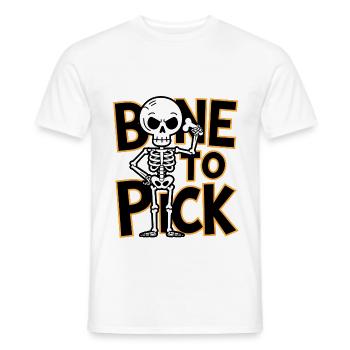 Bone To Pick - Men's T-Shirt - white - Front - AI Model Male 178 dark (178cm)