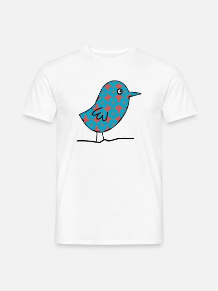 VOGEL. EULE. EULE. VOGEL. NACHT. NATUR - Männer T-Shirt - Weiß