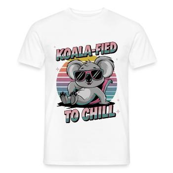 Koala-fied zum Chillen - Männer T-Shirt - Weiß - Vorne - AI Model Male 178 dark (178cm)