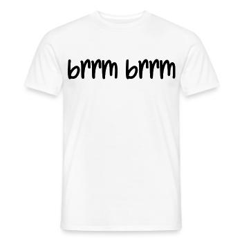 brrm brrm - Men's T-Shirt - white - Front - AI Model Male 178 dark (178cm)