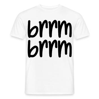 brrm brrm - Men's T-Shirt - white - Front - AI Model Male 178 dark (178cm)