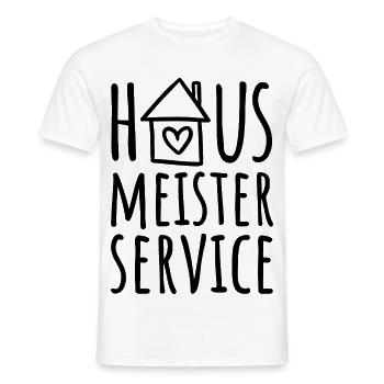 Hausmeisterservice - Hausmeister Service - Männer T-Shirt - Weiß - Vorne - AI Model Male 178 dark (178cm)