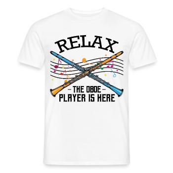 Oboe - Männer T-Shirt - Weiß - Vorne - AI Model Male 178 dark (178cm)