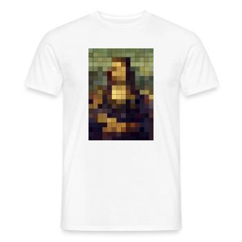 Kubische Mona Lisa - Männer T-Shirt - Weiß - Vorne - AI Model Male 178 dark (178cm)