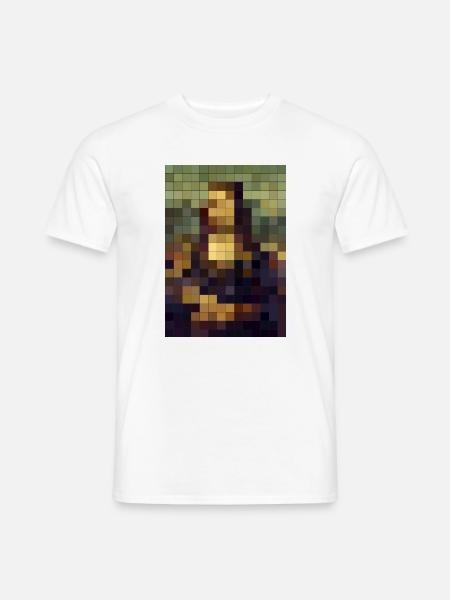 Kubische Mona Lisa - Männer T-Shirt - Weiß