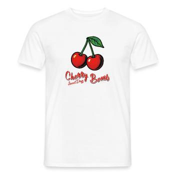 Kirsch-Mädchen - Männer T-Shirt - Weiß - Vorne - AI Model Male 178 dark (178cm)