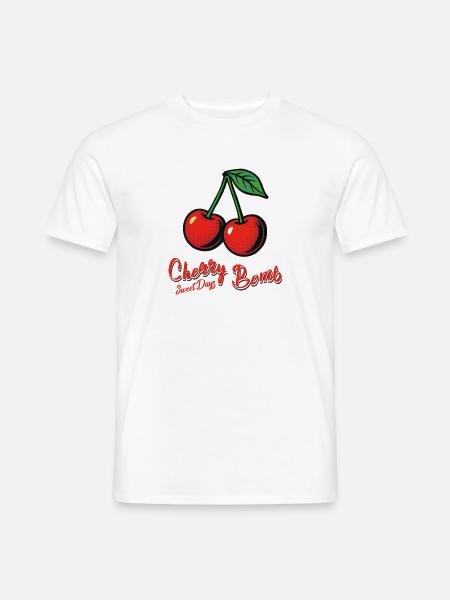Kirsch-Mädchen - Männer T-Shirt - Weiß