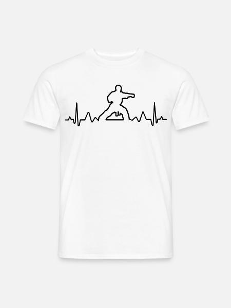 Electro Karaté - Männer T-Shirt - Weiß
