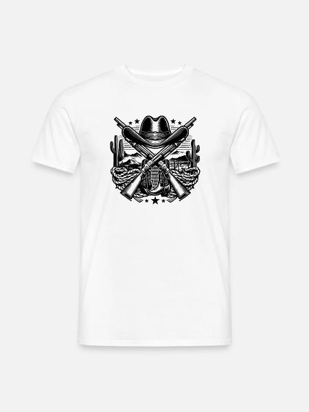 Western Logo 2 - Männer T-Shirt - Weiß