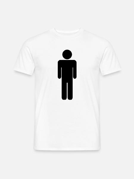 Mann - Männer T-Shirt - Weiß