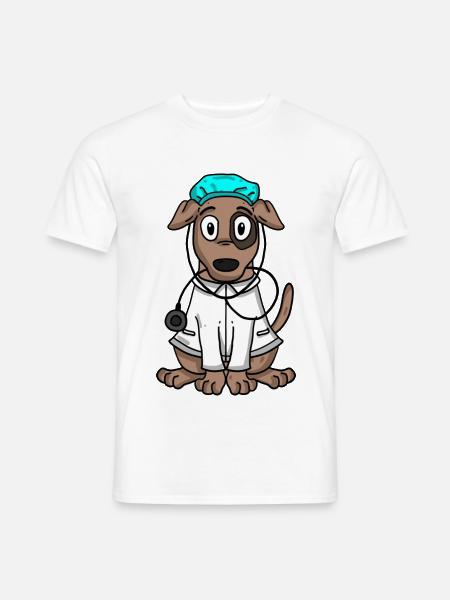 Dog Doctor - Men's T-Shirt - white