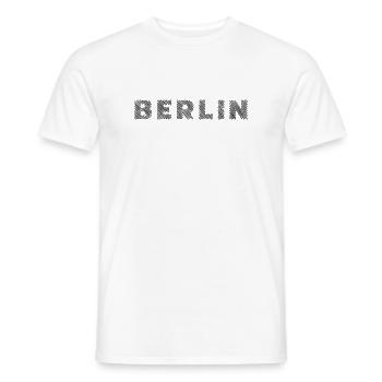 Berlin Lettre d’éclosion de la capitale allemande - T-shirt homme - blanc - Devant - AI Model Male 178 dark (178cm)