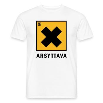 irritating - Men's T-Shirt - white - Front - AI Model Male 178 dark (178cm)