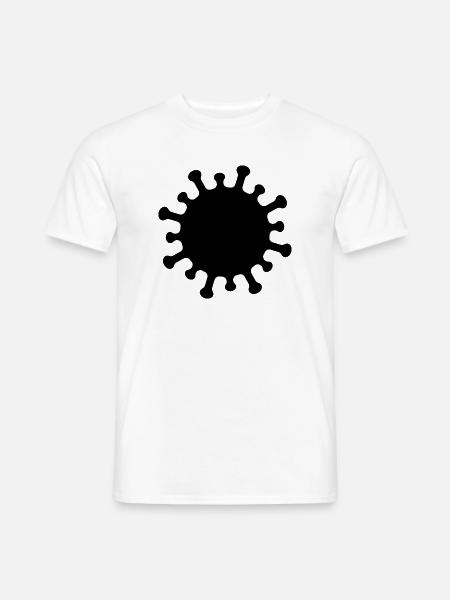 Corona-Virus-Symbol - Männer T-Shirt - Weiß