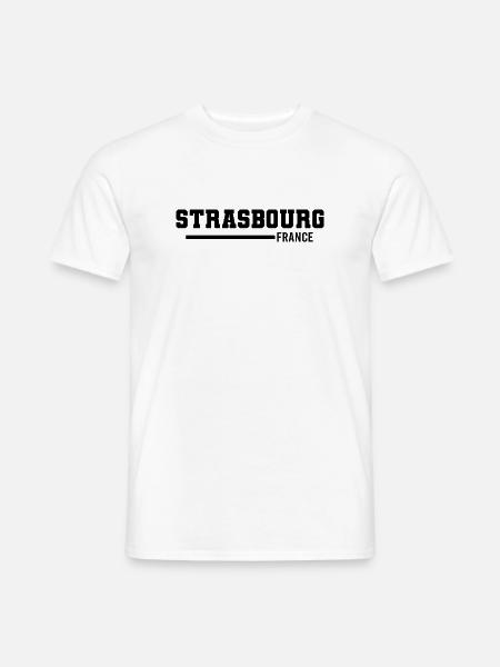 Straßburg | Frankreich - Männer T-Shirt - Weiß