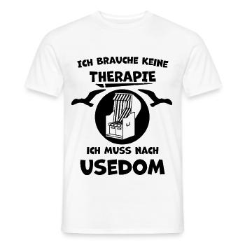 Usedom – Urlaub & Erinnerungen - Männer T-Shirt - Weiß - Vorne - AI Model Male 178 dark (178cm)