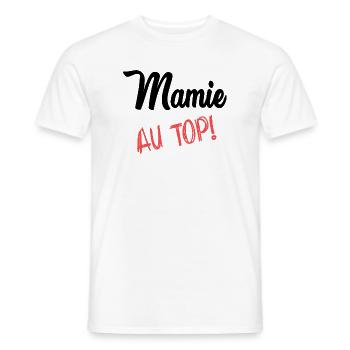 OMA. MUTTERTAG. ALLES GUTE ZUM OMA-TAG - Männer T-Shirt - Weiß - Vorne - AI Model Male 178 dark (178cm)