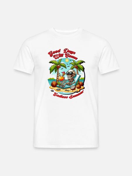 Summer good days - Men's T-Shirt - white