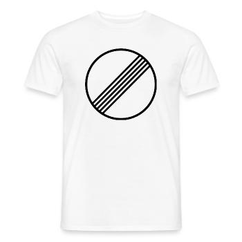 MINIMAL ILLIMITÉ par Unlimited Apparel - T-shirt homme - blanc - Devant - AI Model Male 178 dark (178cm)