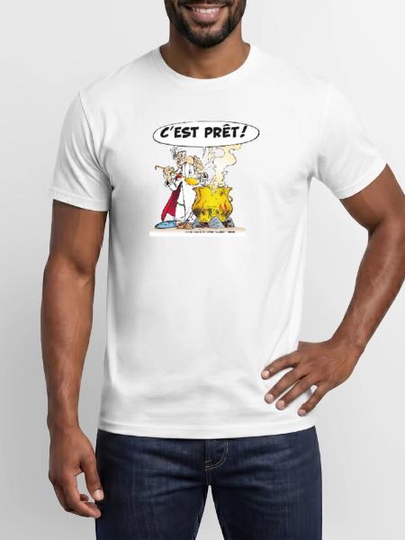 Asterix & Obelix - Miraculix Potion Magique Potion - Männer T-Shirt - Weiß - Vorne - AI Model Male 178 dark (178cm)