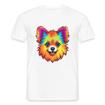 Pommersche Deutsche Spitz Hunderasse Karikatur Kawaii I - Männer T-Shirt - Weiß - Vorne - AI Model Male 178 dark (178cm)