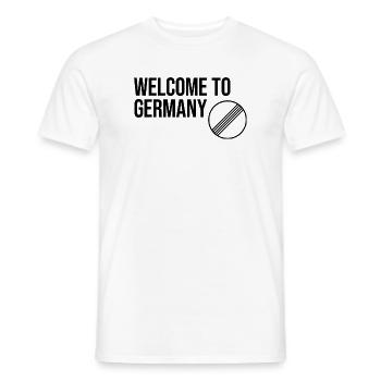 WELCOME TO GERMANY by Unlimited Apparel - Men's T-Shirt - white - Front - AI Model Male 178 dark (178cm)