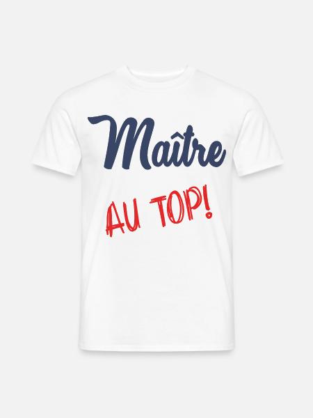 MASTER AT THE TOP - Men's T-Shirt - white